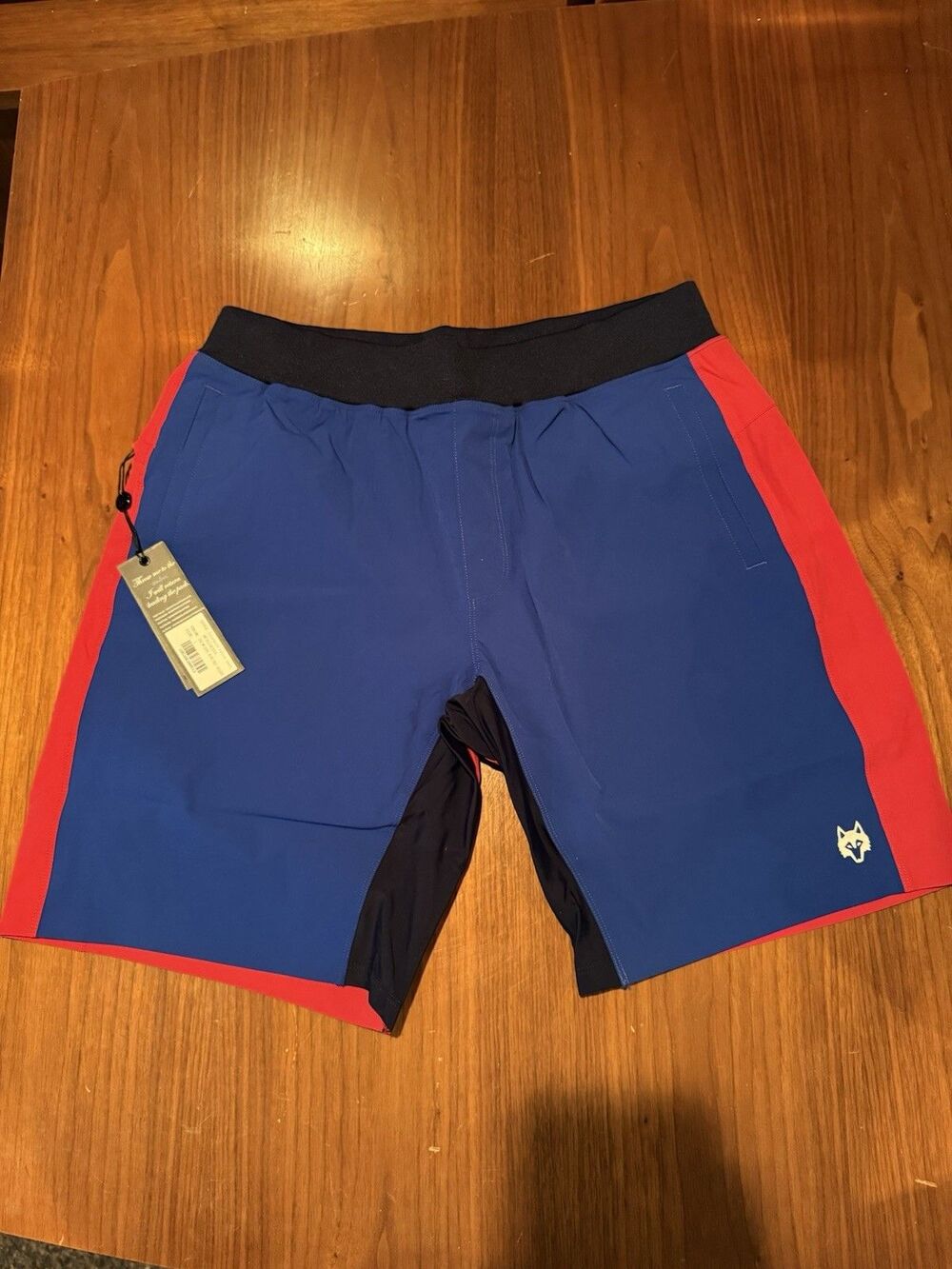 Greyson Fulton Shorts Mens Large Colorblock Lined Blue Red New